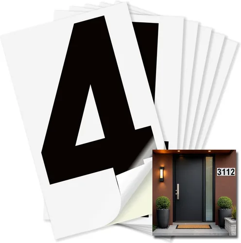 Vista 87 de iSYFIX Calcomanías de vinilo negro número 0 (Zero) – Paquete de 6 calcomanías de 1.5 pulgadas – Calcomanías de alta calidad, fondo reflectante