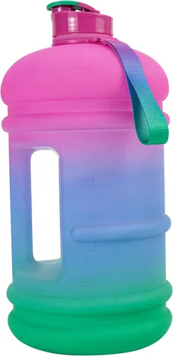 Vista 34 de TOOFEEL Botellas de agua de 2 litros – Botella de agua de medio galón sin BPA – Ideal para gimnasio, jarra de agua grande, botella deportiva