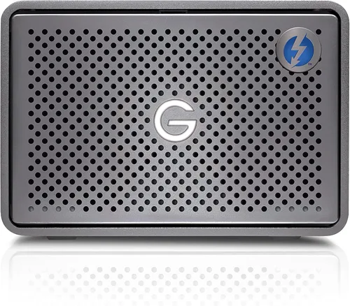 Vista 2 de SanDisk Professional G-RAID 2 de 8 TB - Unidad de escritorio de 2 bahías de clase empresarial, unidad Ultrastar de 7200 RPM