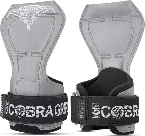 Vista 8 de Cobra Grips PRO Weight Lifting Gloves Heavy Duty Straps Alternative with Power Lifting Hooks Padded Wrist Support for Deadlifts & Bodybuilding