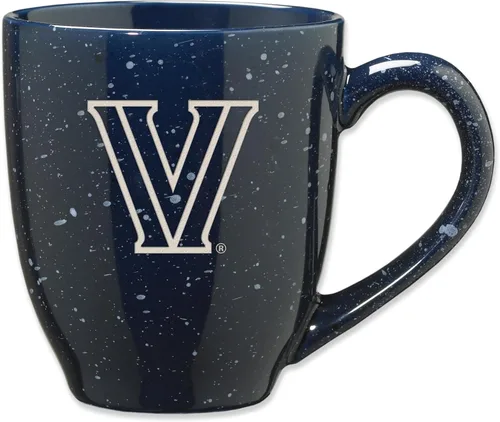 Vista 79 de Rico Industries NCAA Saint Joseph's (PA) Hawks Logo Principal Color Marrón 16 oz Logotipo del Equipo de Color Láser Grabado en Cerámica Moteada Taza