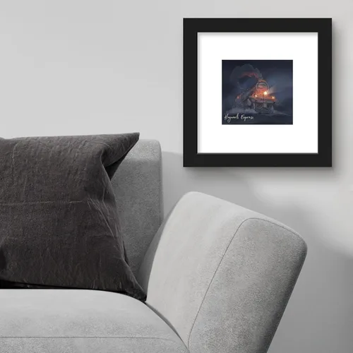 Vista 3 de Trends International Gallery Pops Harry Potter - Póster de pared Glimmer Hogwarts Express, 12.00 x 12.00 pulgadas, versión de marco negro