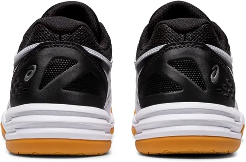 Vista 5 de ASICS Upcourt - Zapatos de voleibol escolares de 4 grados para niños, BlancoNegro