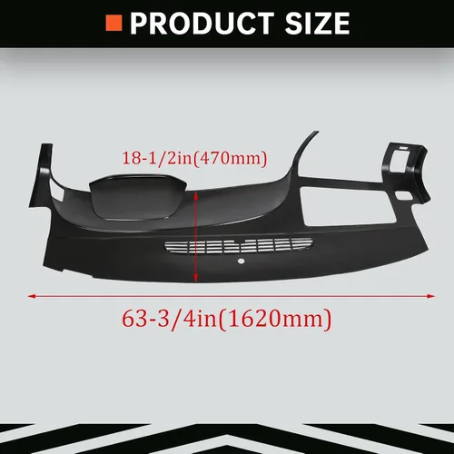 Vista 7 de Kojem Cubierta de tablero compatible con Chevy Silverado LS LT WT GMC Sierra SL SLE WT 2007-2013 con doble guantera, color negro
