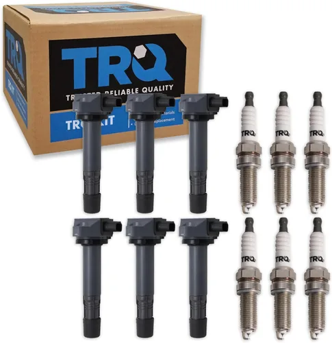 Vista 112 de TRQ Kit de bobina de encendido y bujía Iridium 12 piezas compatible con Ford Explorer 2020-2021 Police Interceptor Utility Lincoln Aviator con V6