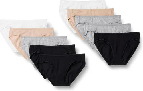 Vista 32 de Amazon Essentials Ropa interior de bikini de algodón y elastano para mujer (disponible en tallas grandes)