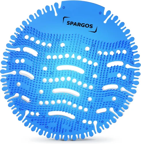 Desodorizador de pantalla urinaria (paquete de 12) para tortas de orinal, protección contra salpicaduras para inodoro, para baño, oficina, estadios,
