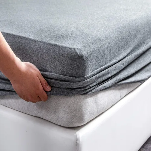 Vista 17 de PURE ERA Sábana bajera ajustable de algodón de punto de jersey (sin sábana encimera ni fundas), bolsillo profundo de hasta 15 a 20 pulgadas, ultra
