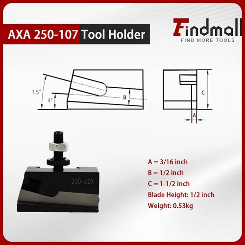 Vista 7 de findmall AXA #7 250-107 Soporte universal de hoja de separación CNC Torno Cambio rápido