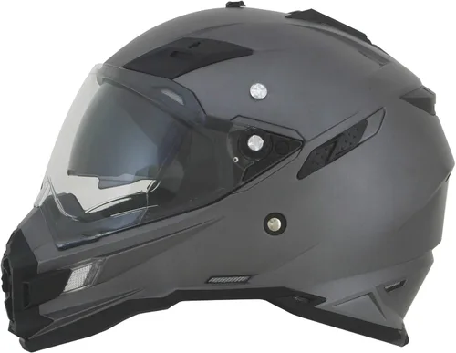 Vista 4 de GMAX FX-41DS - Casco de motocicleta unisex para adultos, estilo de máscara completa, L, Gris escarcha