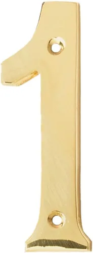 Vista 9 de Motivo de latón macizo de 4 pulgadas, acabado pulido lacado, número de dirección de buzón, números de puerta de hotel/casa (número 0)