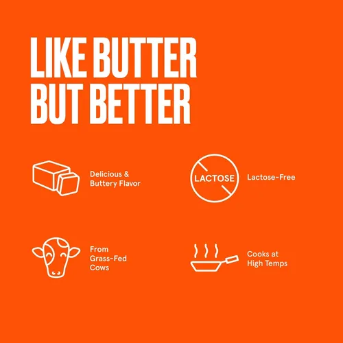 Vista 4 de Ghee de Ganado Alimentado con Pasto, 13.5 Oz, Bulletproof 100% de Ganado Alimentado con Pasto, Grasa de Mantequilla Clarificada de Ganado Criado
