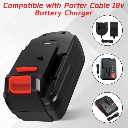 Vista 6 de Batería de repuesto PC18B de 4.5Ah para cable Porter, batería de 18 V Ni-Mh, compatible con cable Porter de 18 voltios, PC18B-2 PCC489N PCMVC PCMVC
