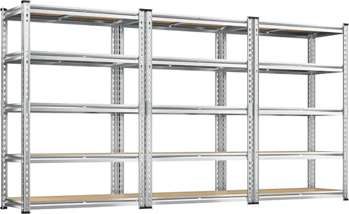 Vista 12 de REIBII Estantes de almacenamiento de 2020 LBS, estantería de garaje de 5 niveles, estantes de garaje ajustables y resistentes, estante de utilidad