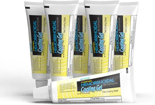 Natureplex Gel refrescante anestésico hemorroidal con aloe calmante (paquete de 6)