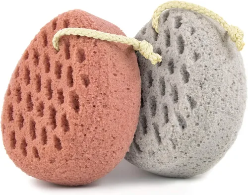 BAIMEI IcyMe Esponja de baño, esponja de luffa para el cuerpo, esponja de limpieza en forma de pompón para la ducha, esponja de uso en la ducha