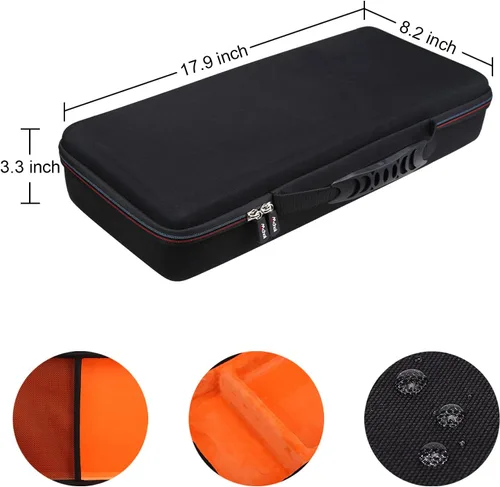 Vista 7 de Mchoi Funda rígida portátil compatible con la impresora móvil inalámbrica Epson Workforce WF-110/WF-100, solo funda