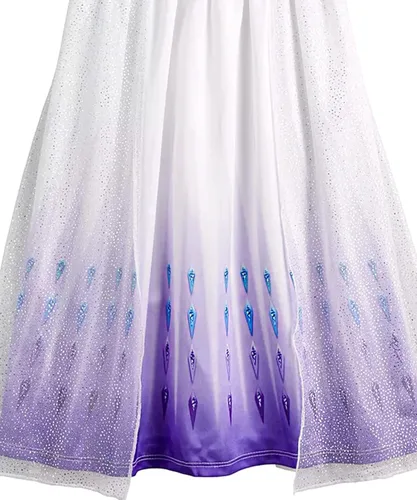 Vista 3 de Disney Frozen Fantasy Camisón de princesa Elsa para niña, plateado