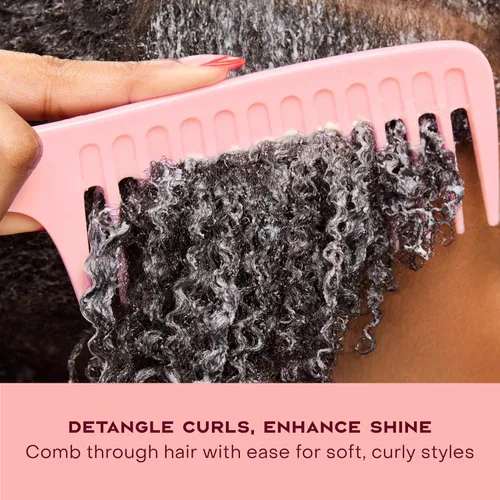 Vista 7 de SheaMoisture Curl & Shine Acondicionador de coco e hibisco, para cabello grueso y rizado para hidratar y suavizar, 13 onzas
