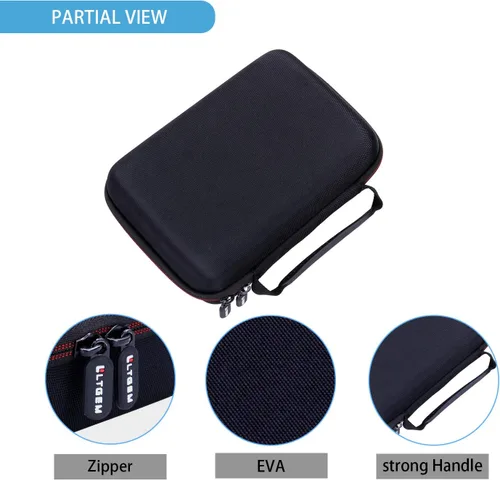 Vista 5 de LTGEM - Funda para cámara de acción compatible con DJI Osmo Action 6/Action 5 Pro/Action 4/Action 3/360 o GoPro Hero Series - Fundas de transporte