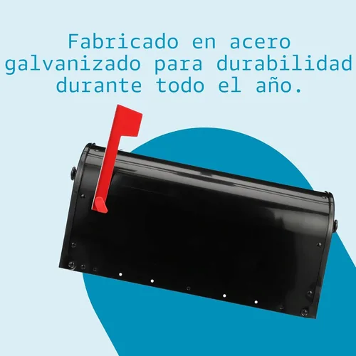 Vista 8 de Gibraltar Mailboxes OM160BEC Outback doble puerta, buzón de gran capacidad, color negro