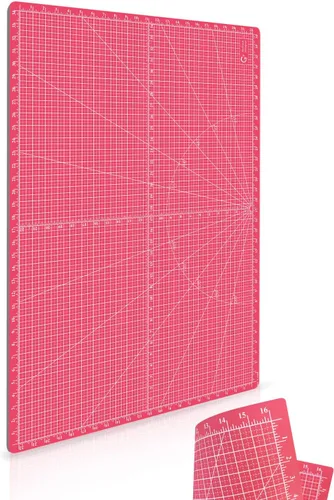 Vista 12 de G+ Alfombrilla de corte reversible autorreparable – A3 de 12 x 18 pulgadas para tela; tabla de cortar de doble cara para coser, manualidades