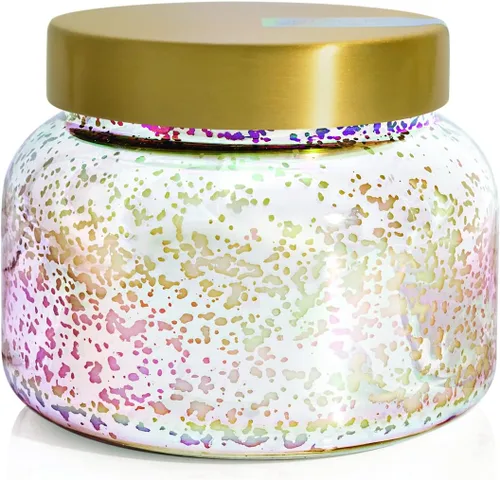 Vista 23 de Velas perfumadas Capri Blue Aloha Orchid para el hogar - Velas invertidas de mercurio iridescente en tarro - Regalos para inauguración de casa