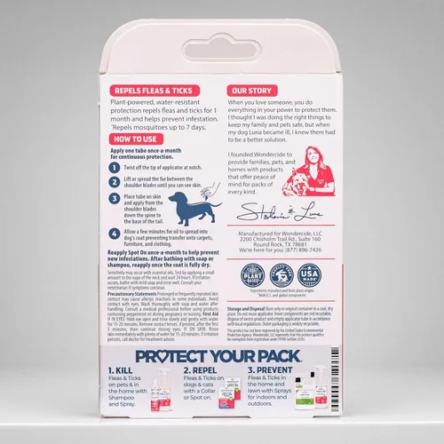 Vista 2 de Wondercide - Repelente contra pulgas y garrapatas para perros - Repelente de pulgas, garrapatas y mosquitos, prevención para perros con aceites