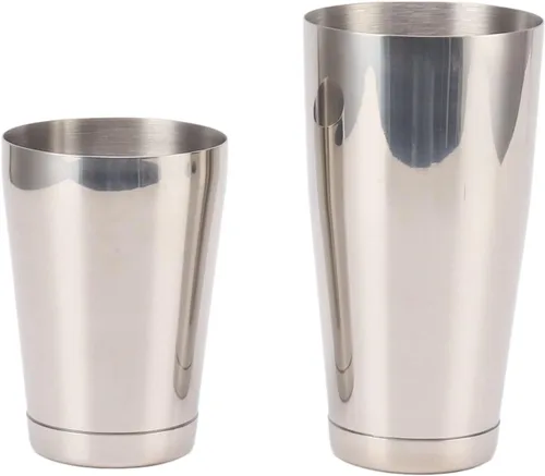 Vista 10 de Mezclador de bartending de 2 secciones, coctelera de acero inoxidable 304 para acampar (chapado en cobre con taza inferior)