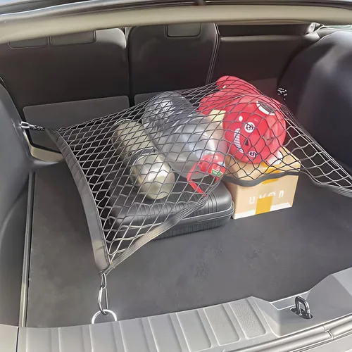 Vista 6 de BAILALIBO Red de Carga Extensible, Redes de Malla Elástica Ajustables para Maletero con Gancho de Metal Universal para SUV, Camiones, Accesorios