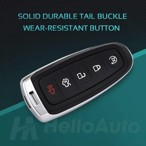 Vista 6 de HelloAuto Funda para llavero para Ford Explorer Edge, para 2011-2015 Flex Taurus 2013-2019, para Expedition Focus Lincoln MKS MKT MKX Navigator
