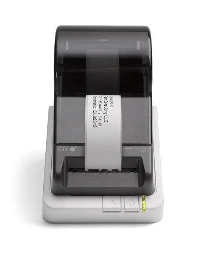 Seiko, Impresora de etiquetas inteligente Slp620 con interfaz USB, etiquetas de hasta 2.25 pulgadas de ancho de hasta 2.756 in/seg, fuente de
