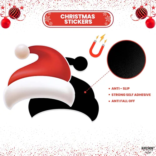 Vista 4 de KatchOn Imanes de refrigerador de Papá Noel, grandes, 36 pulgadas, imanes de Navidad para nevera, decoración de puerta de refrigerador y garaje