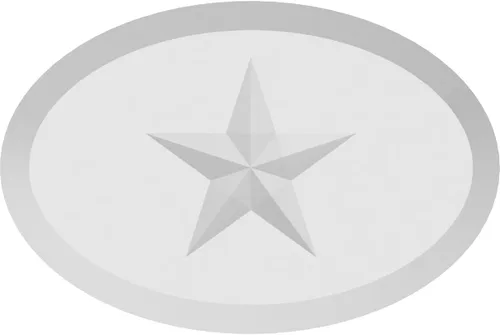 Vista 2 de Ekena Millwork ROSP040X028X100DAL07 Roseta estándar con borde biselado, 4 pulgadas de ancho x 2 3/4 pulgadas de alto x 1 pulgada, PVC