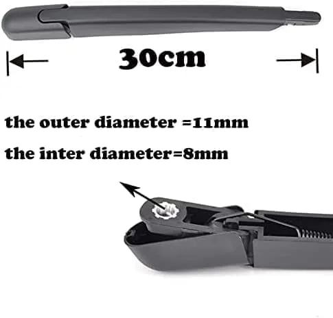 Vista 4 de Car rear windshield wiper blade wiper arm,for Nissan for X-trail for T32 2013-2017,Windscreen Wiper Assembly Replacement