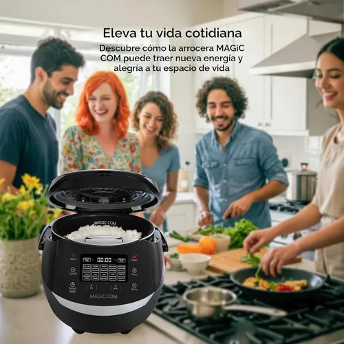 Vista 7 de MAGiC COM Arrocera digital multifuncional para 10 tazas sin cocinar (20 tazas cocidas), olla eléctrica programable 15 en 1 para arroz y granos