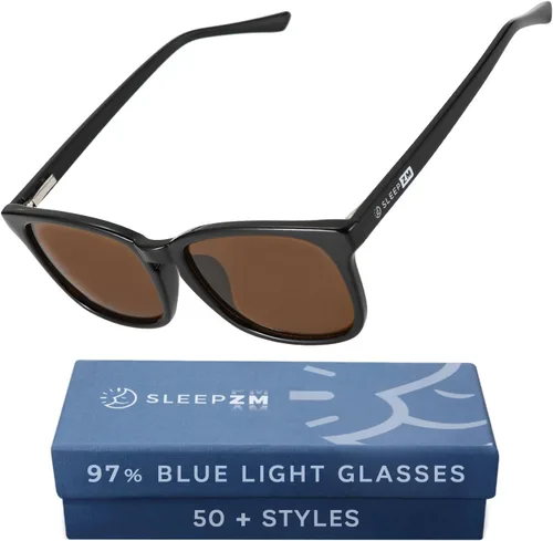 Vista 22 de Sleep ZM Blue Light Blocking & Light Sensitivity Glasses - 8 Lens Types for Comfort, Relaxation, Sleep & Relief - 50+ Styles
