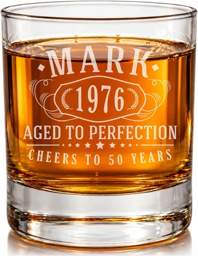 Vista 26 de Vintage 2005 Grabado 11oz Whisky Glass 21st Birthday Regalos para él ella Claro