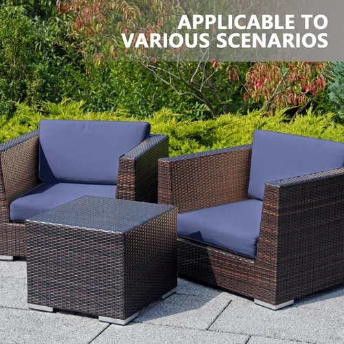 Vista 7 de SUSIE'S GARDEN Fundas de cojín de patio al aire libre, fundas impermeables de repuesto con cremallera para 5 piezas de muebles de patio, fundas