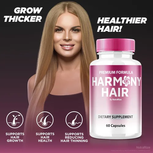Vista 4 de Harmony Hair Capsules - Desbloquea el potencial de tu cabello con nuestra fórmula natural, vitaminas prémium para un cabello saludable y manejable