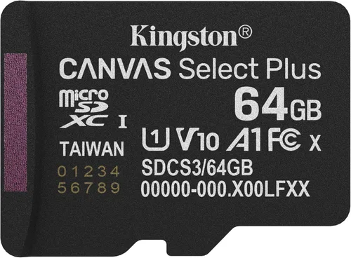 Vista 8 de Kingston Tarjeta microSD Canvas Select Plus de 128 GB Hasta 150 MB/s Clase 10, UHS-I, U1, V10, A1 SDCS3/128GB