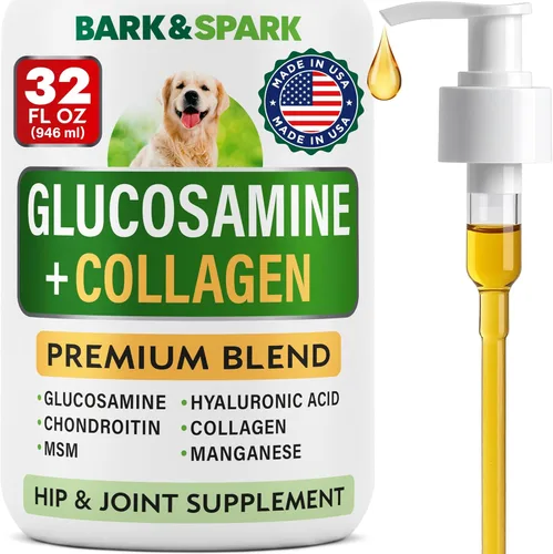 Vista 11 de BARK&SPARK Suplemento de glucosamina condroitina para cadera y articulaciones para perros - Alivio del dolor articular - Masticables de cadera