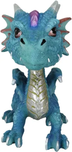 Ebros Gift Rise of the Dragons - Figura decorativa con alas juveniles de dragón Wyrmling de 6 pulgadas de alto, figura coleccionable de cabeza de