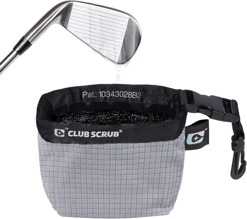 Vista 17 de Club Scrub Bolsa de limpieza para palos de golf y pelotas de golf, forro impermeable con tecnología de cara limpia, clip desmontable, lavable a