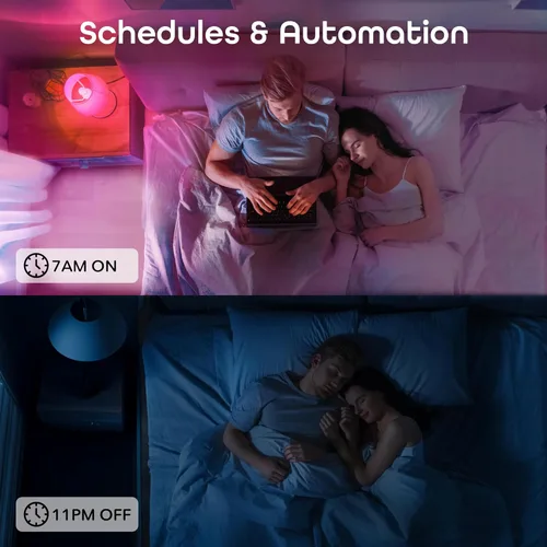 Vista 8 de Geeni Prisma Plus 800 Bombillas inteligentes regulables con conectividad Wi-Fi de 2.4 GHz, color blanco cambiante y sintonizable, bombilla