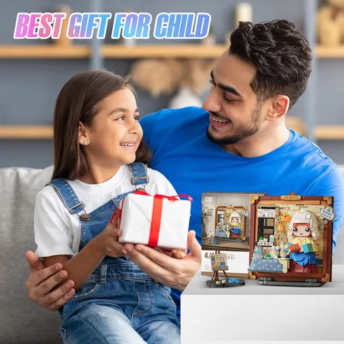 Vista 7 de MEIEST Mini bloques de construcción lindo juego de modelo de pintura 3D, colección creativa de estereografía de partículas de simulación