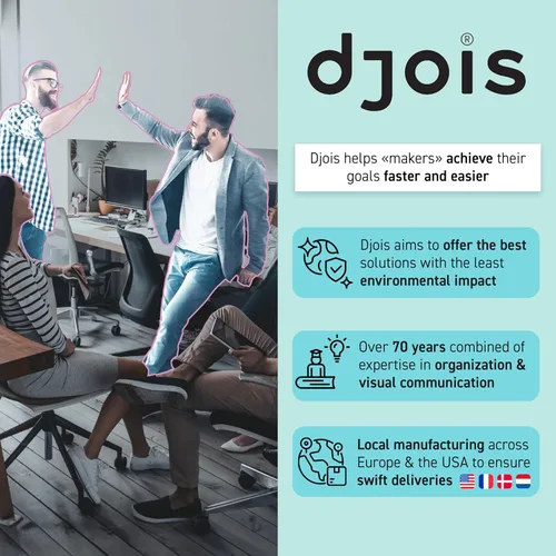 Vista 6 de DJOIS by Tarifold - Sistema de referencia de escritorio - Marcos de alambre de acero duraderos - para documentos de 11.7 x 16.5 pulgadas - 10