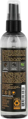 Vista 2 de Jabón negro africano Tónico desintoxicante de carbón de bambú con aloe (4.5 onzas líquidas)