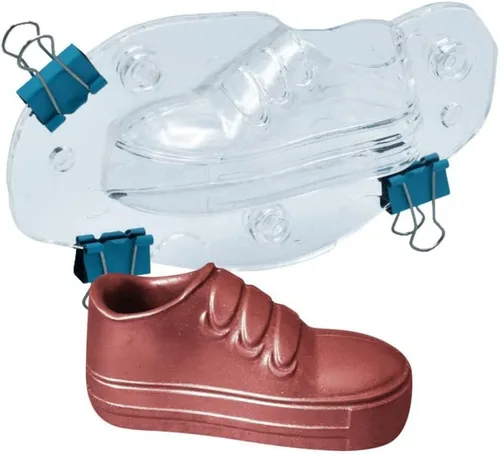 TUKE Moldes de chocolate 3D para niños zapatos deportivos zapatillas de deporte de policarbonato caramelo molde pastel decoración herramientas