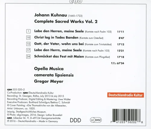 Vista 2 de Johann Kuhnau Complete Sacred Works Vol. 2